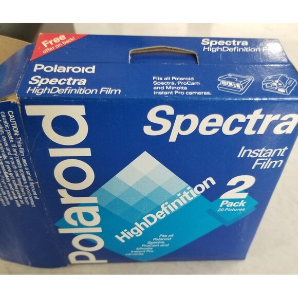 Polaroid Spectra system instant camera with 2 film packs sealed vintage camera - Picture 9 of 11